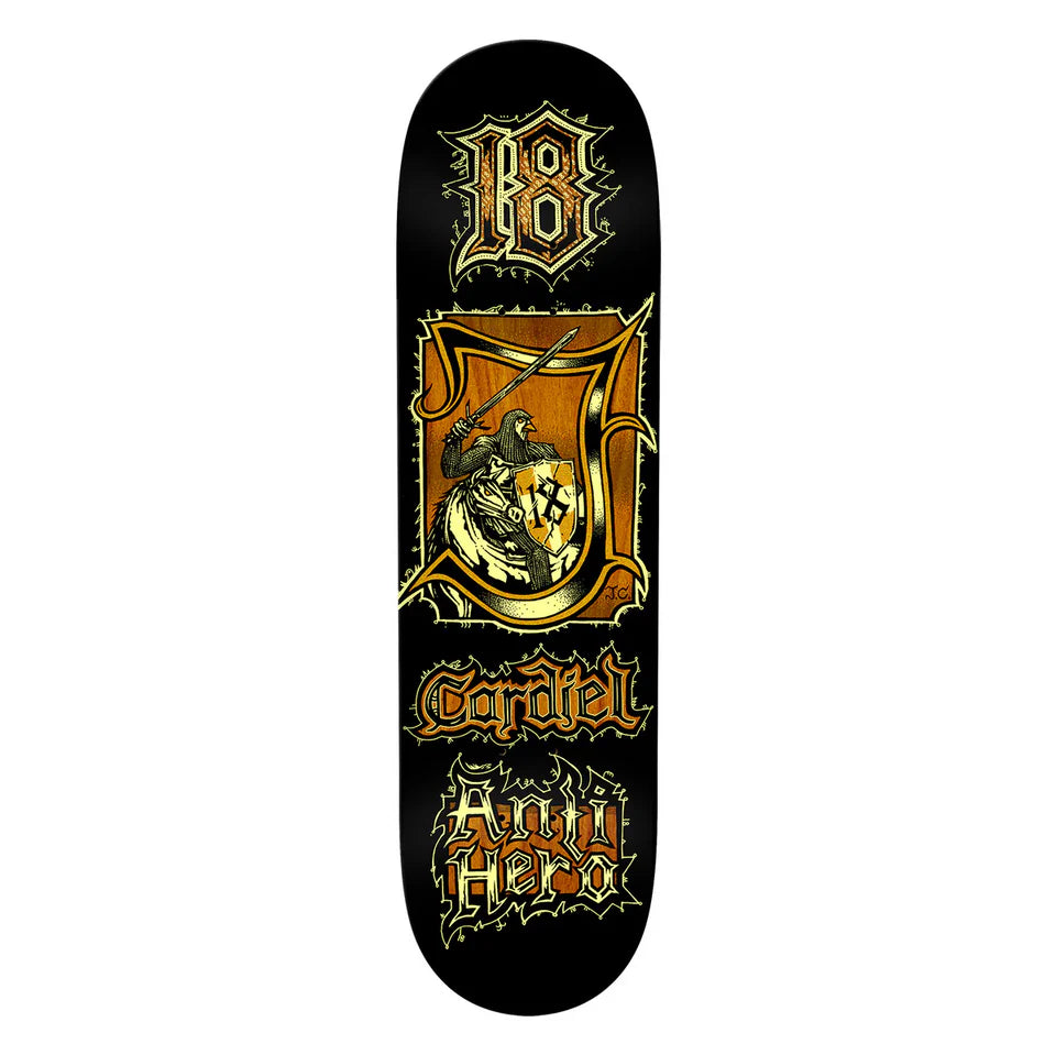 Anti Hero John Cardiel Medieval 8.62 Skateboard Deck