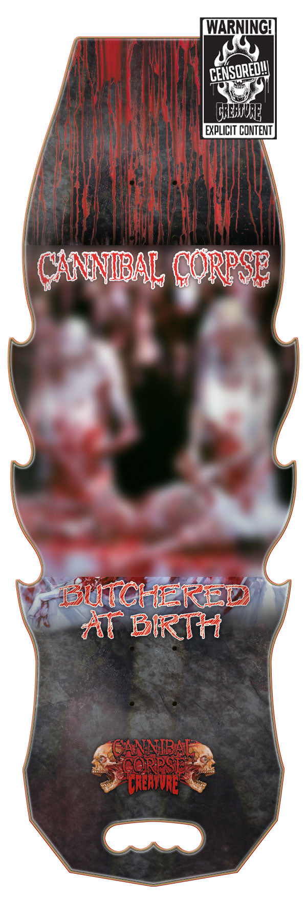 Creature Cannibal Corpse Explicit 10.56 skateboard deck graphic