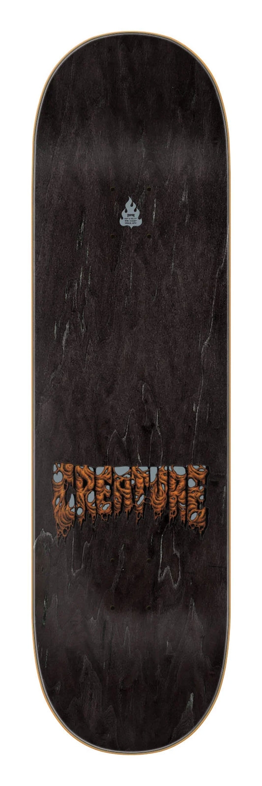 Creature 8.75in Collin Provost Wasted skateboard deck angled view