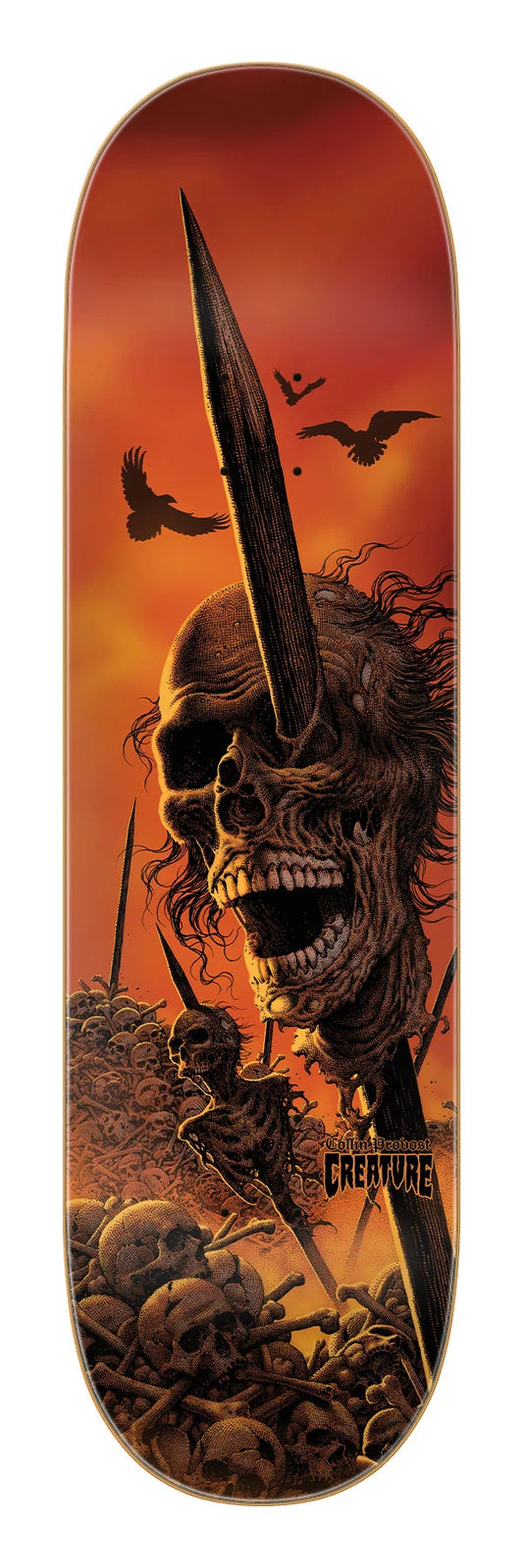 Creature 8.75in Collin Provost Wasted skateboard deck