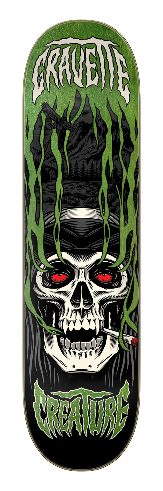 Creature 8.3in David Gravette Hippie Skull IV skateboard deck