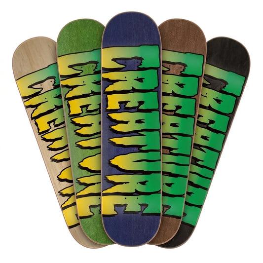 8.0in Assorted Color Logo Stumps Creature Skateboard Deck