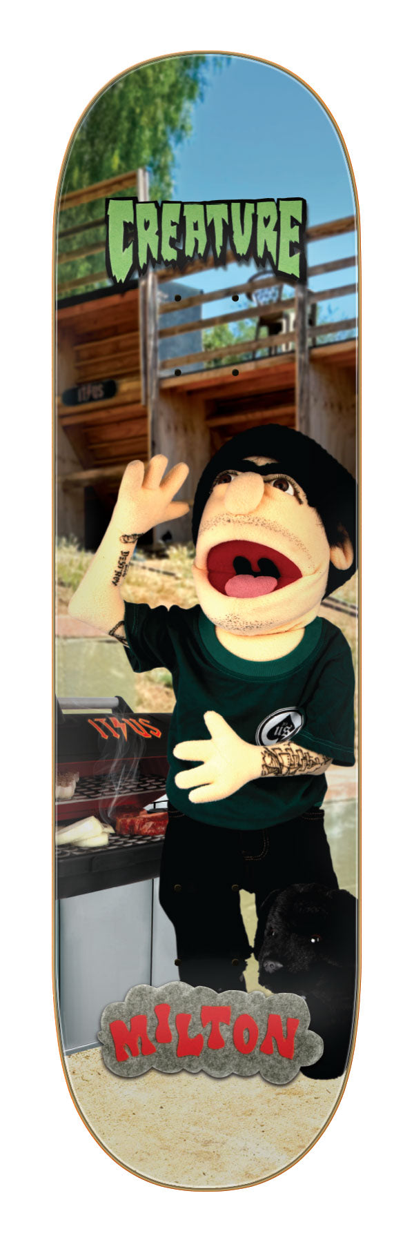 Creature Martinez Fuzzy Creature Fiends Pro 8.6 skateboard deck graphic