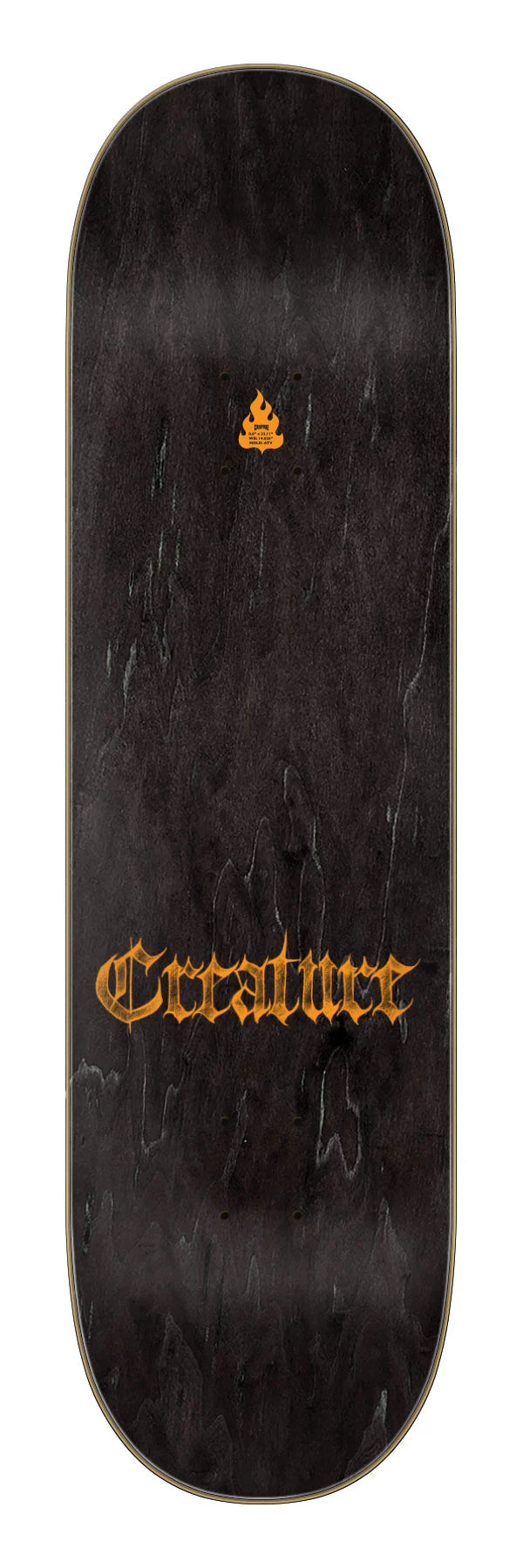 Creature 8.6in Milton Martinez Guero skateboard deck angled view
