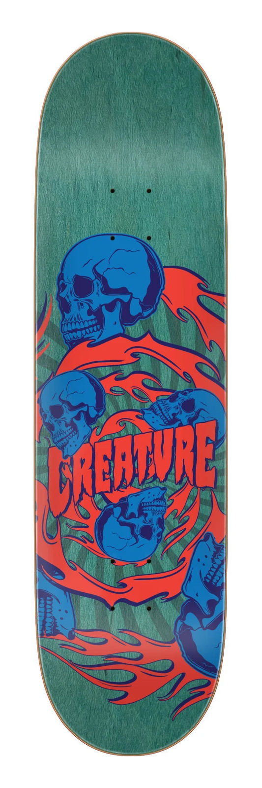 Creature 8.53in Spiral Skull Birch skateboard deck
