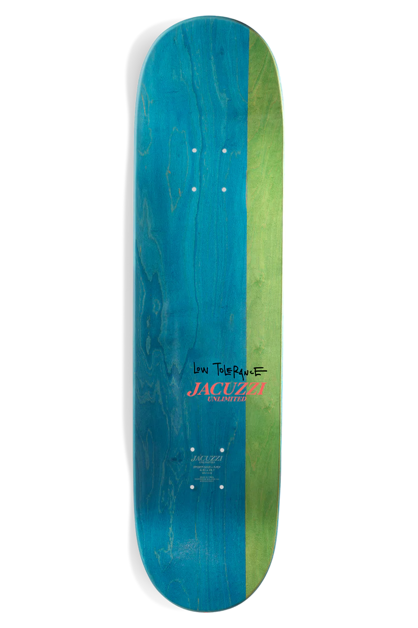 Jacuzzi Caswell Berry Roll Up 8.25 skateboard deck angled view