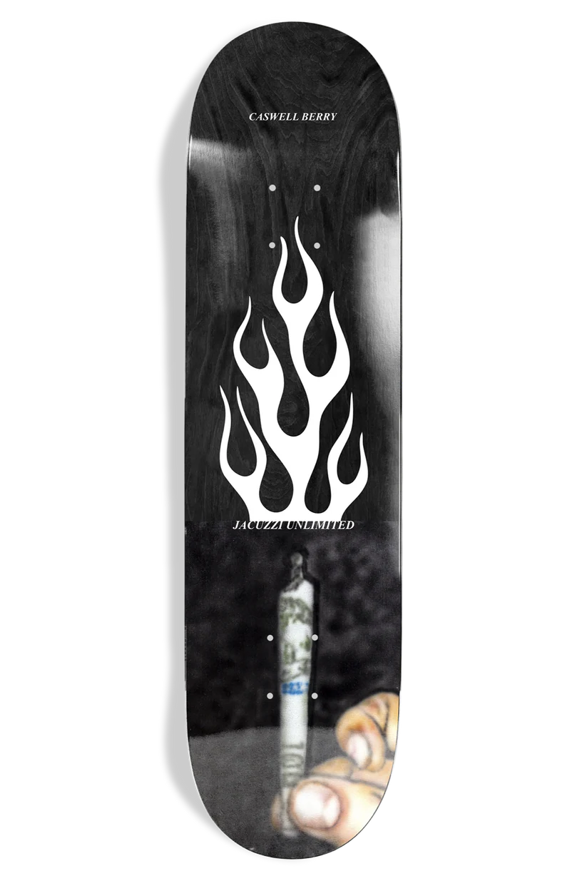 Jacuzzi Caswell Berry Roll Up 8.25 skateboard deck top graphic