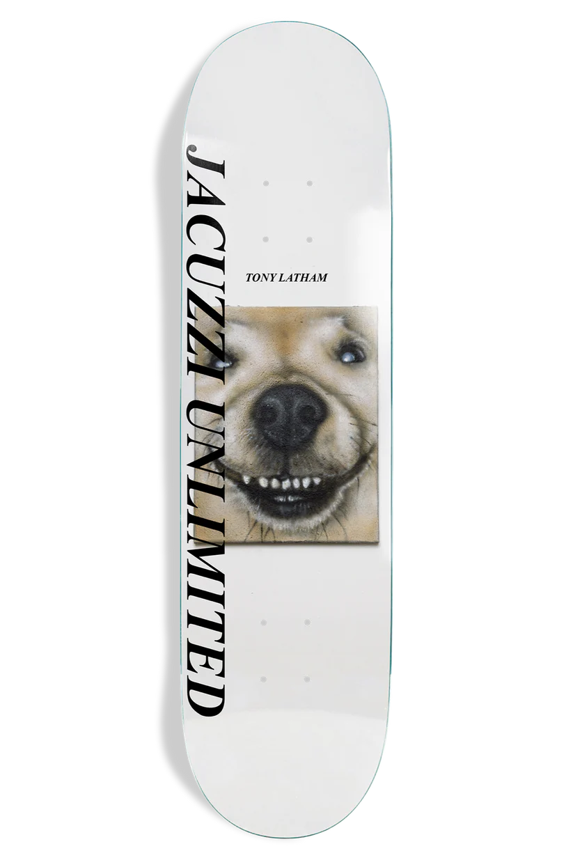 Jacuzzi Tony Latham Smooshed 8.125 skateboard deck top graphic view