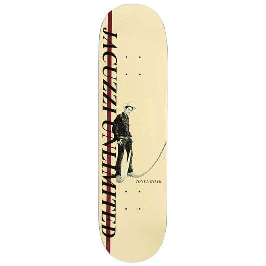 Jacuzzi Unlimited Latham Boots EX7 8.5 skateboard deck front view