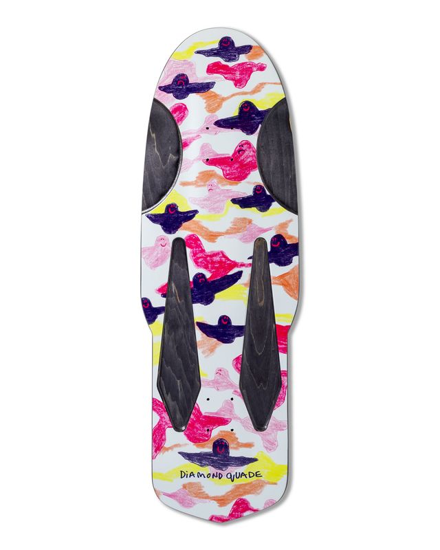 Krooked Skate Shop Day 2026 Dimond Quad Beamer 10.75 skateboard deck graphic