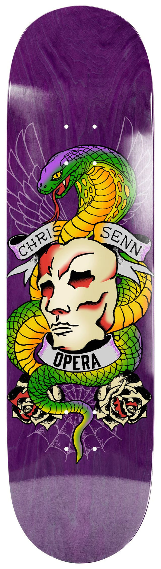 Opera Chris Senn Skate Shop Day 8.75 skateboard deck graphic