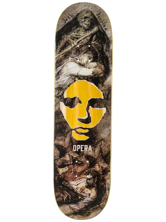 Opera Douglas Ripped EX7 8.5 skateboard deck front view