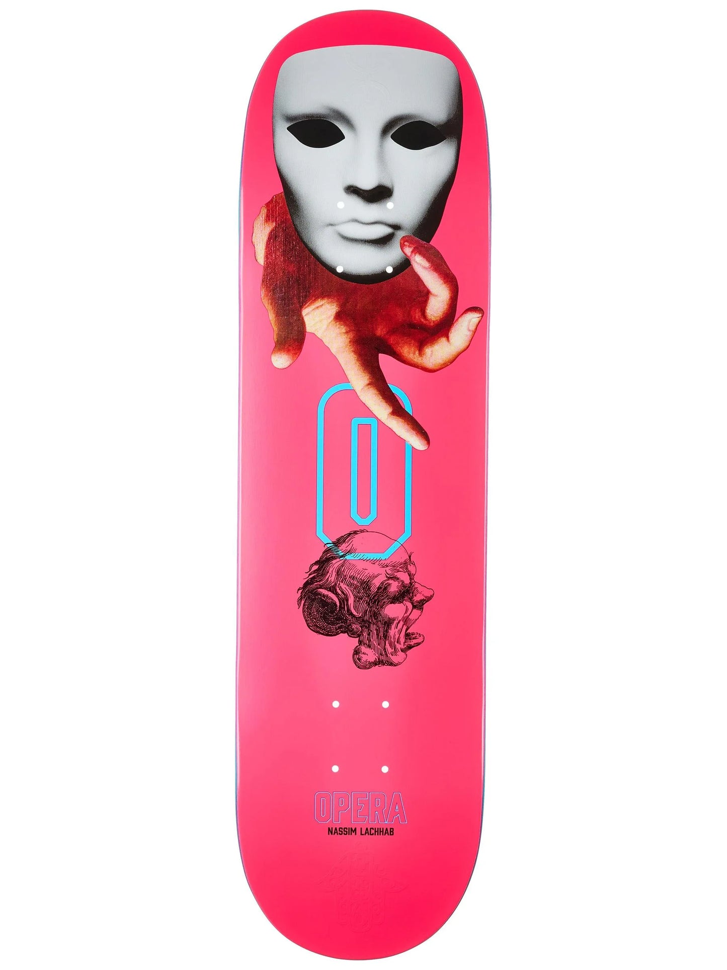 Opera Lachhab Handed EX7 8.375 skateboard deck front view