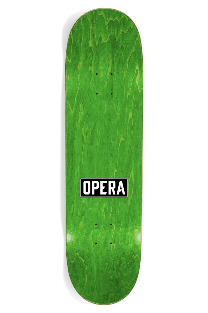 Opera Neo 8.25 skateboard deck angled view