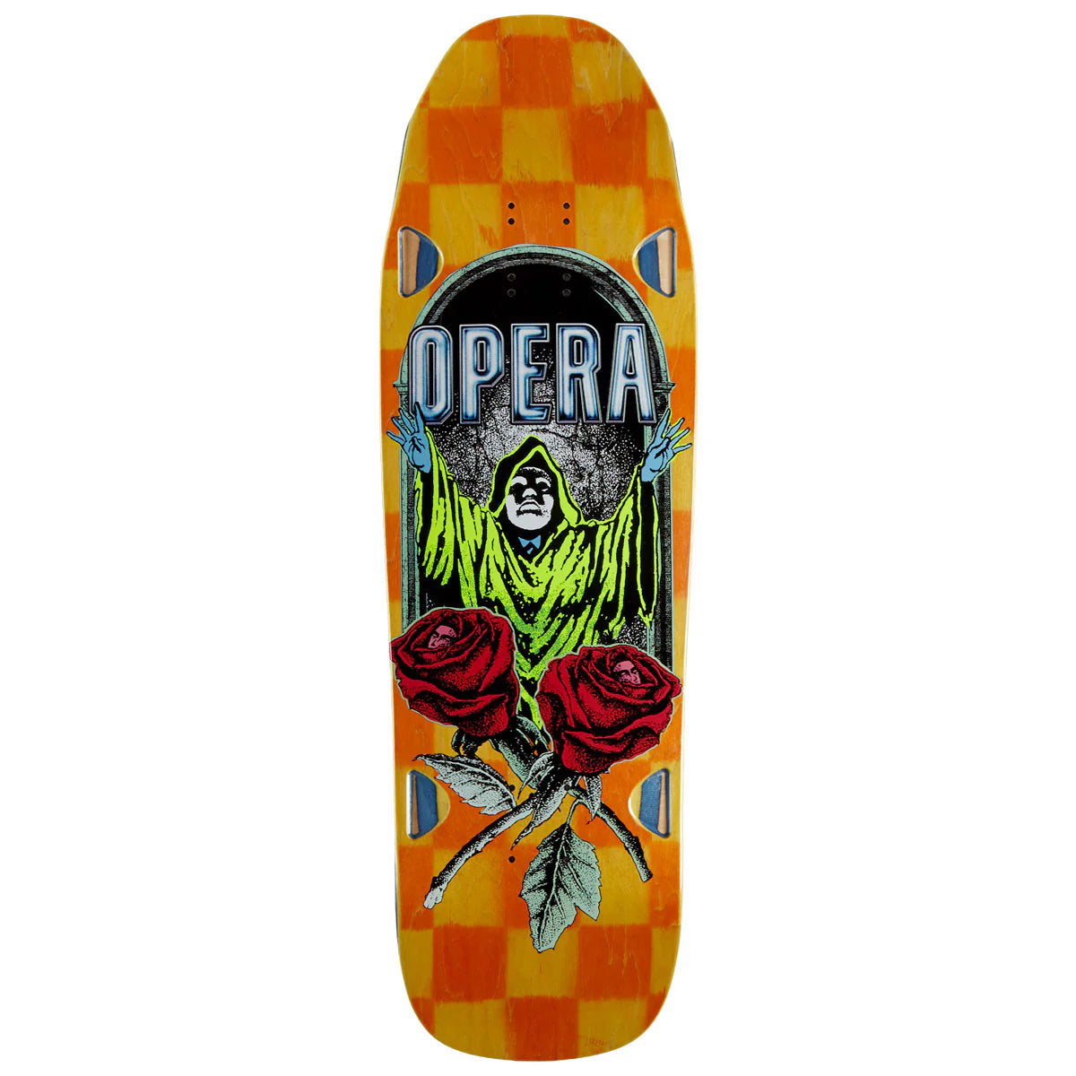 Opera Secret Society EX7 9.5 skateboard deck front view