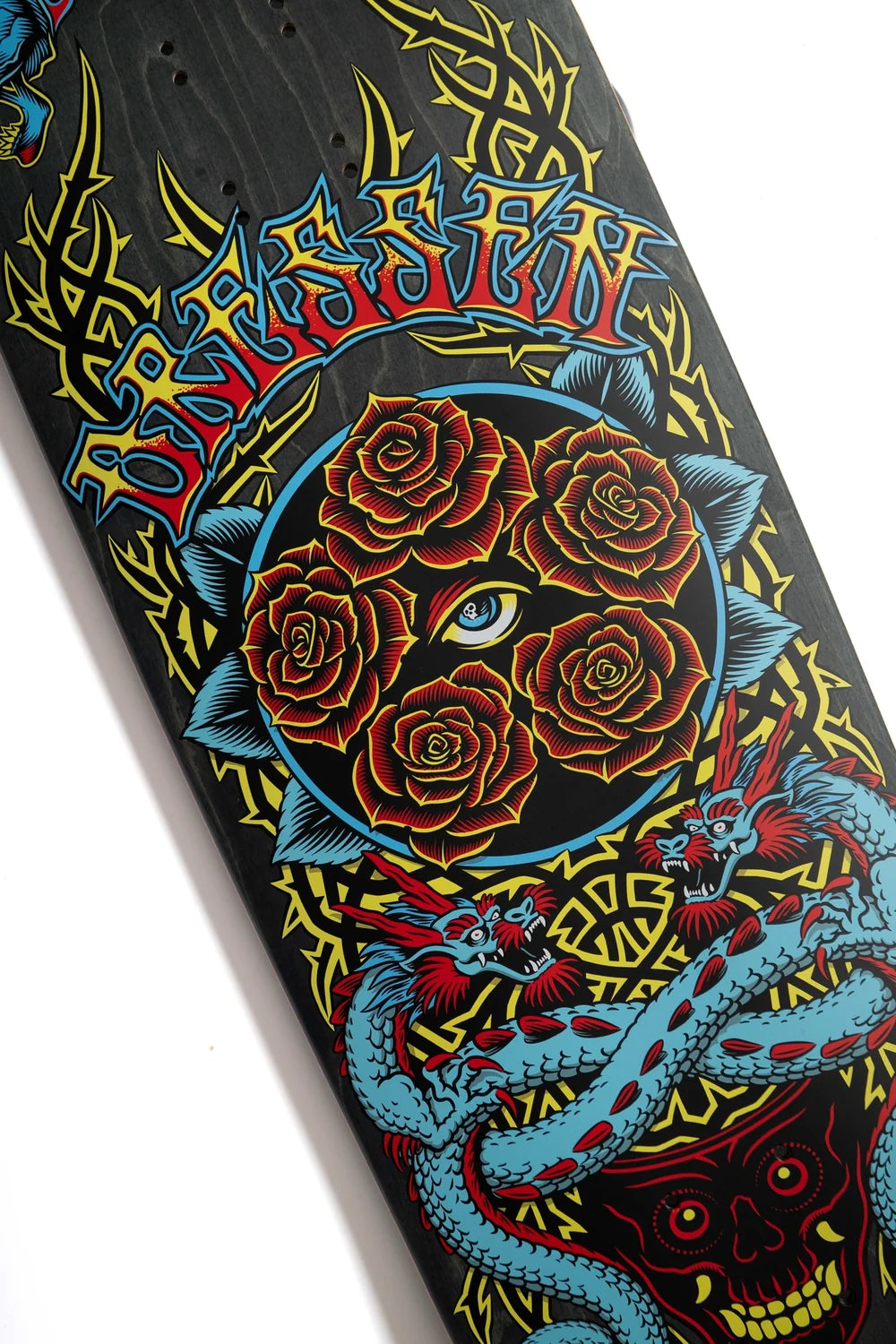 Santa Cruz Eric Dressen Rose Crew Five deck graphic detail