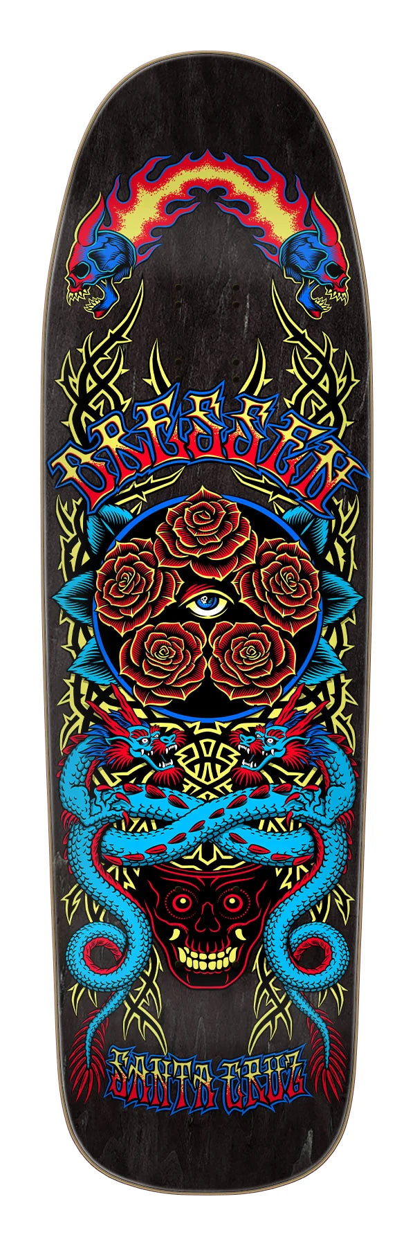 Santa Cruz 9.30in Eric Dressen Rose Crew Five skateboard deck