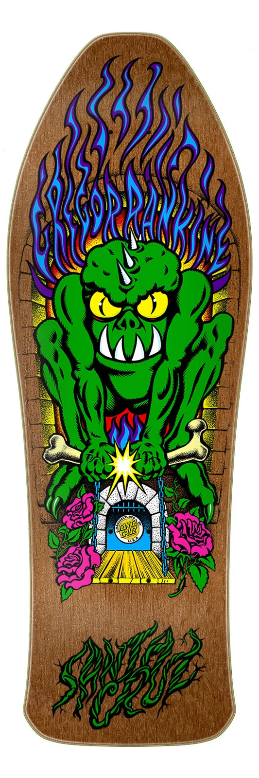 Santa Cruz 10.39in Gregor Rankine Monster Reissue skateboard deck

