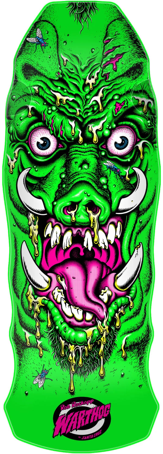 Santa Cruz 11in Rob Roskopp Warthog Freaks skateboard deck

