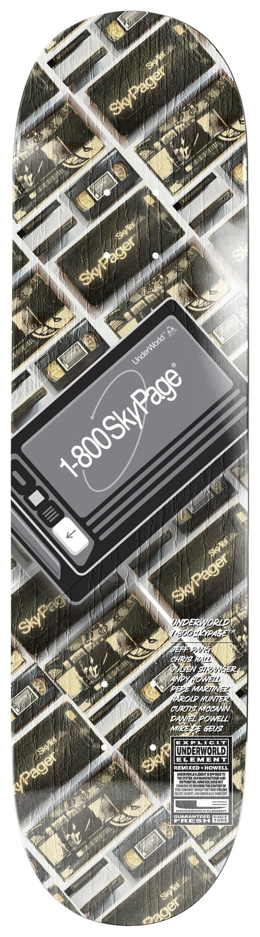 UE SkyPager II Skate Shop Day 8.5 skateboard deck graphic