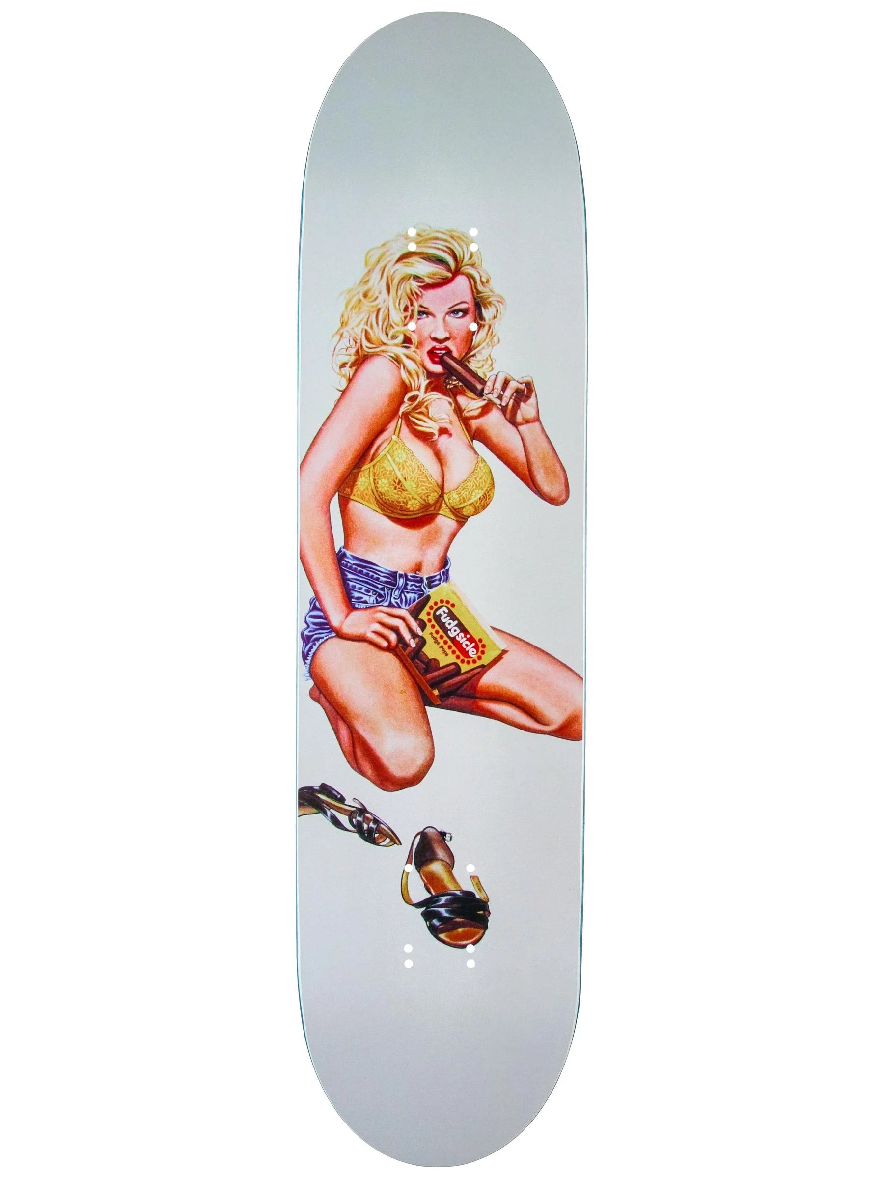 World Industries Campbell Fudgesicle EX7 7.7 skateboard deck front view