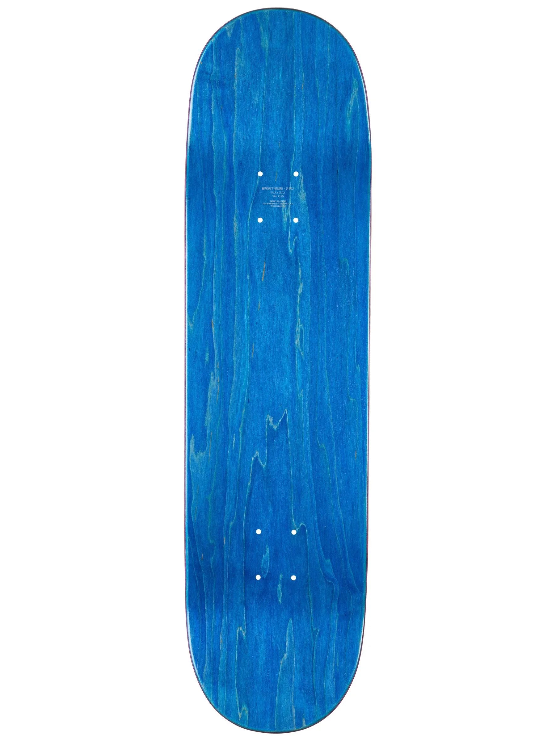 World Industries 8.5 skateboard deck top view