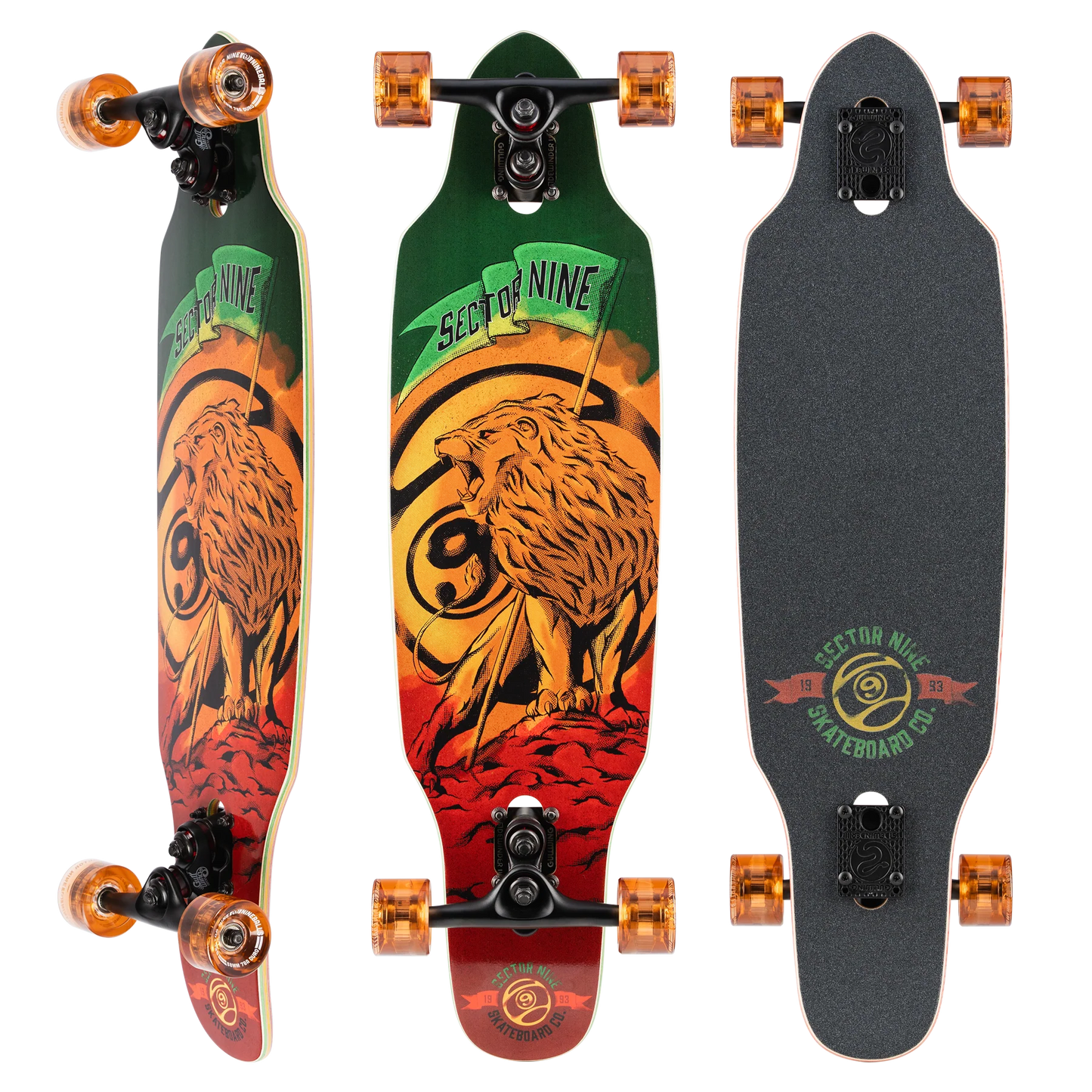 Sector 9 Rasta Mini Striker bottom graphic view