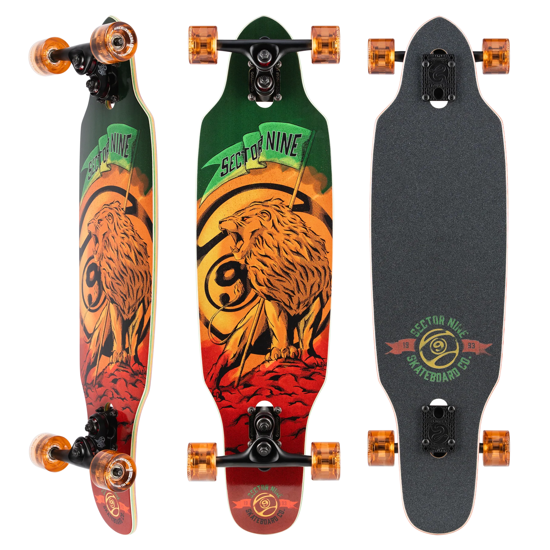 Sector 9 Rasta Mini Striker bottom graphic view