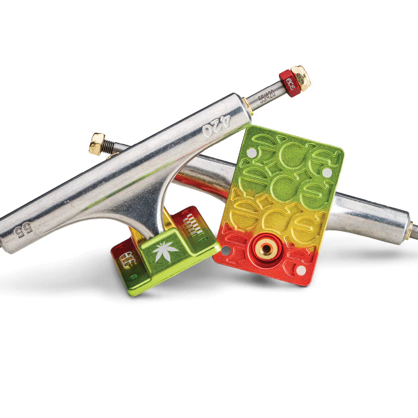 Ace limited edition 420 skateboard truck graphic close-up