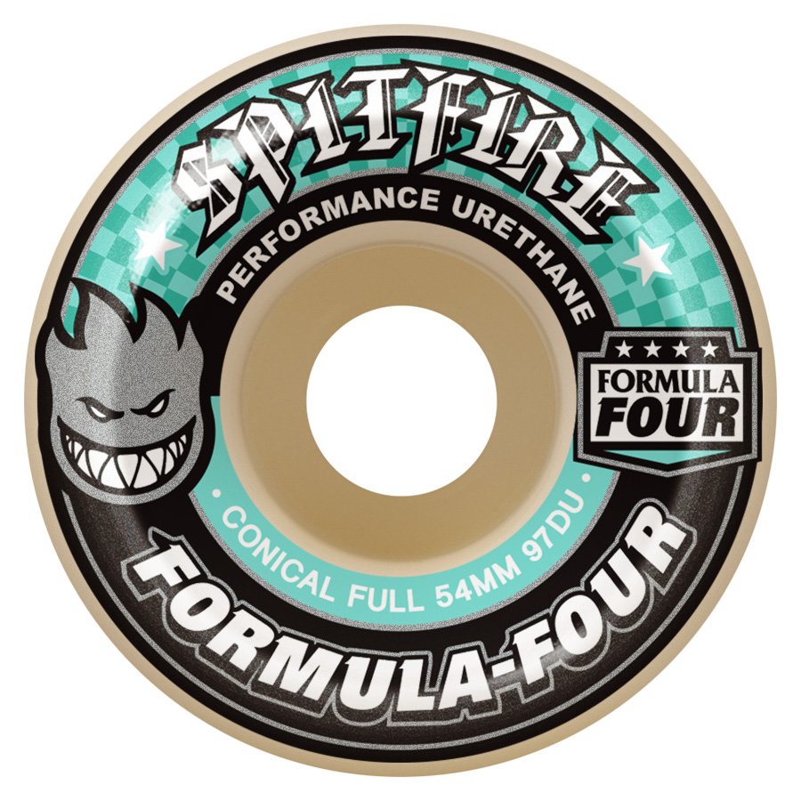 Spitfire Formula Four Conical Full 97DU skateboard wheels front view
