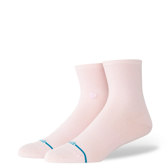 Stance Fine Rib Quarter Sock front view