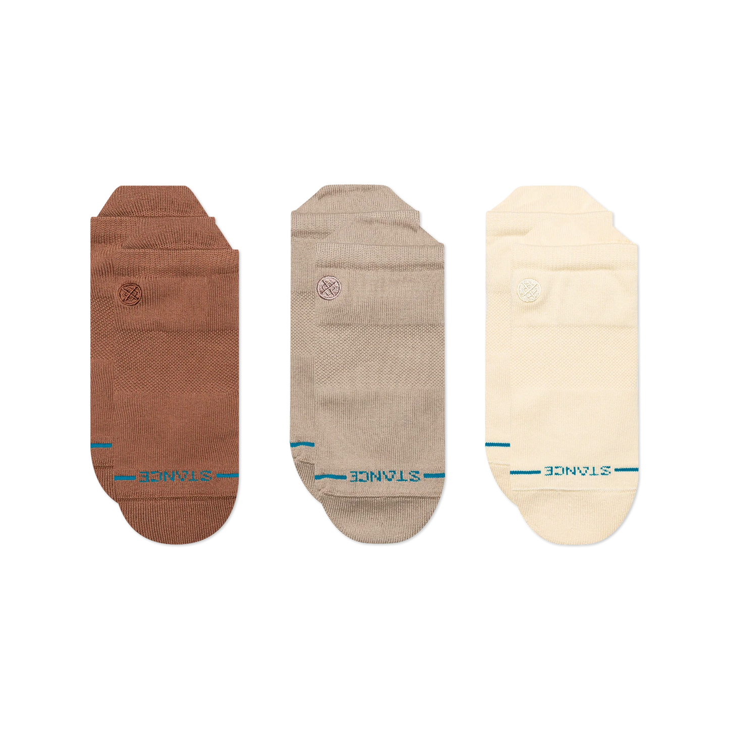 Stance Icon Low Tab 3 Pack Socks front view