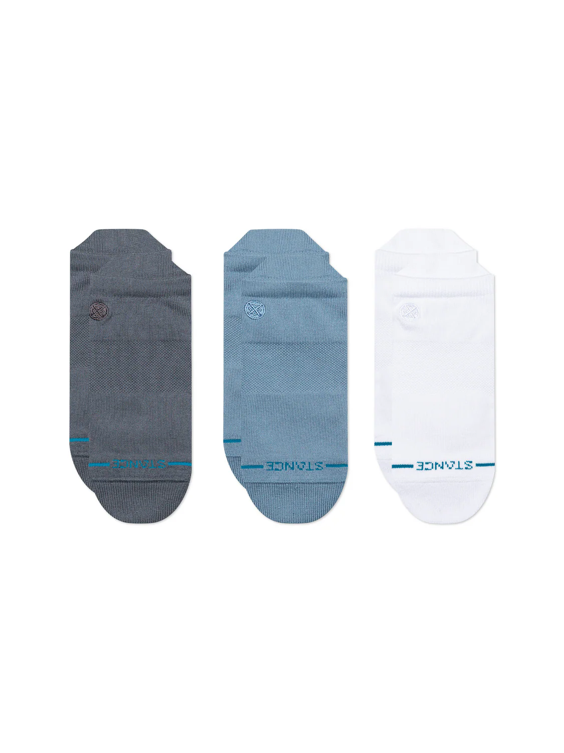 Stance Icon Low Tab 3 Pack Socks front view