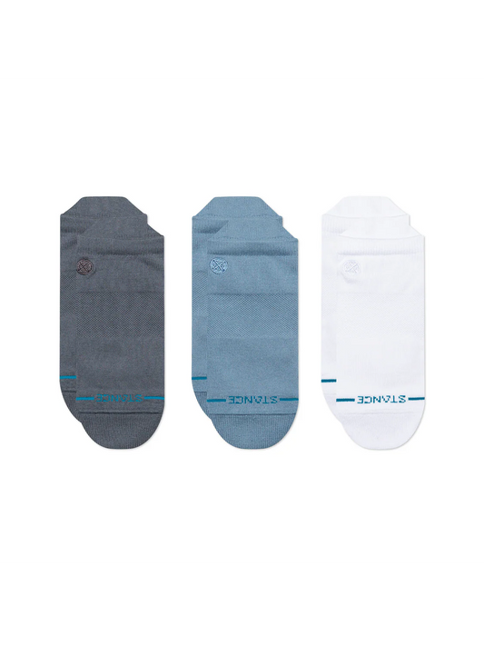 Stance Icon Low Tab 3 Pack Socks front view