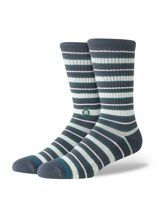 Stance Signature Stripe Crew Socks front view