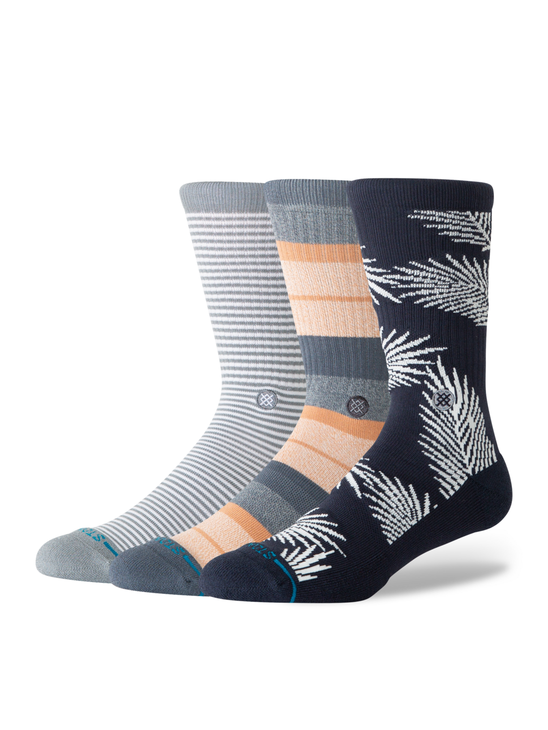 Stance Frond 3 Pack Sock - Navy