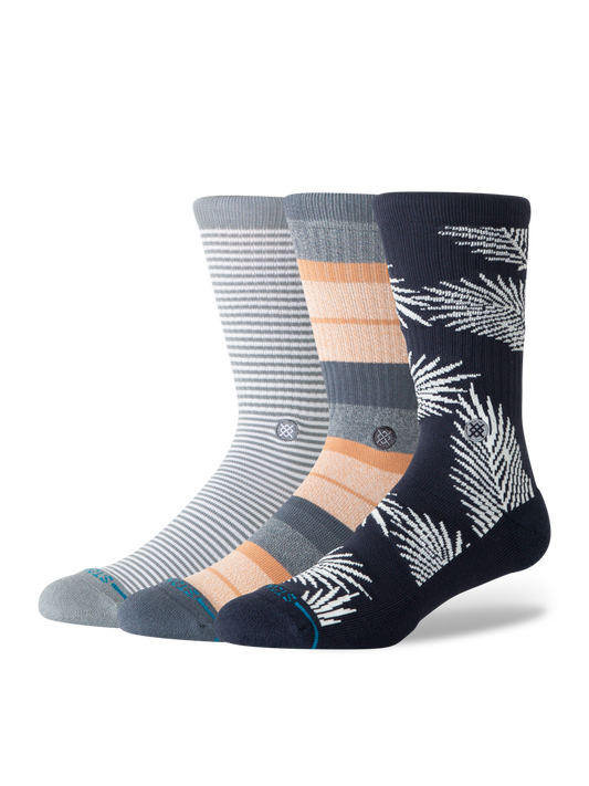 Stance Frond 3 Pack Sock - Navy