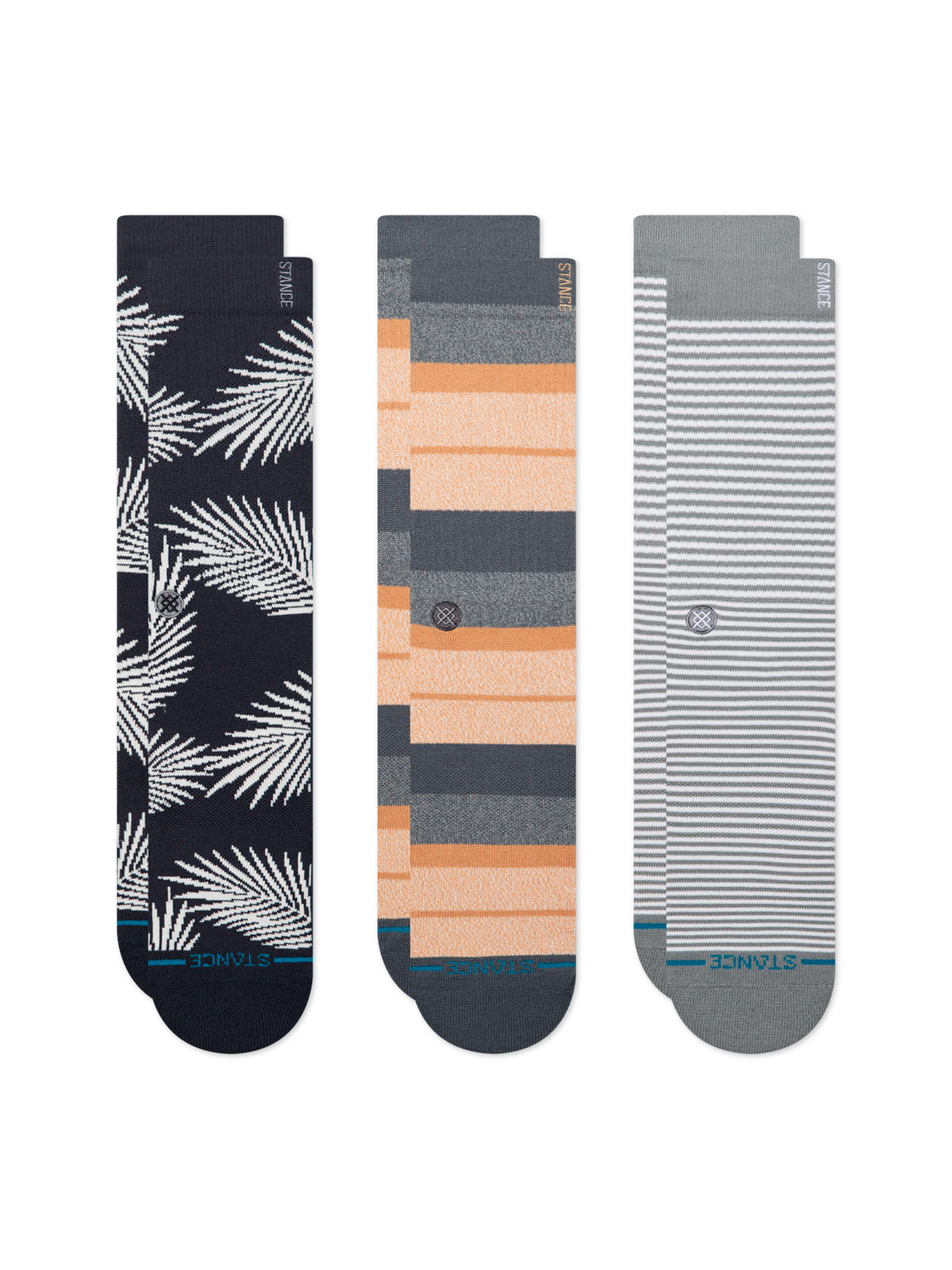 Stance Frond 3 Pack Sock - Navy