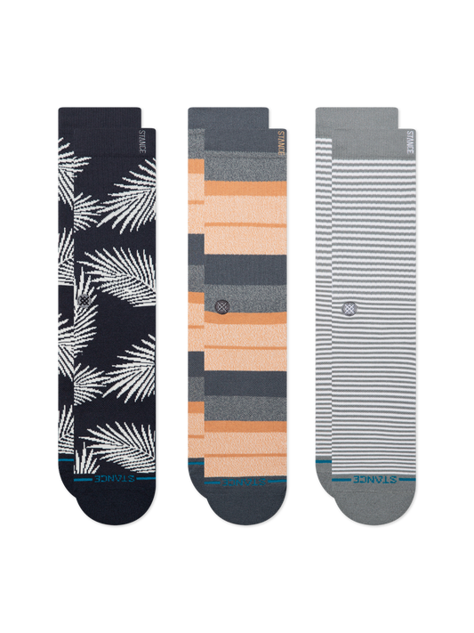 Stance Frond 3 Pack Sock - Navy
