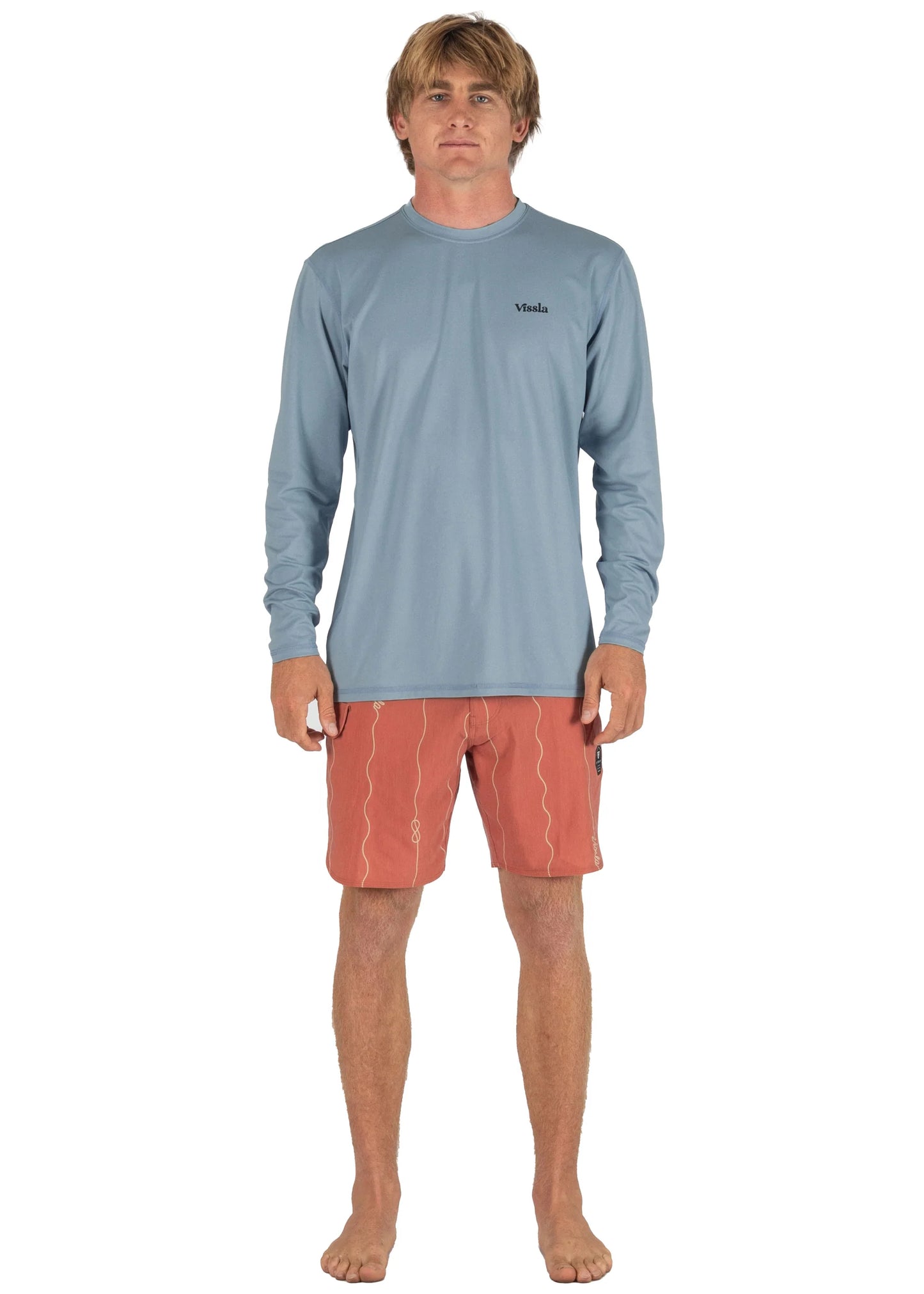 Vissla Pro Comp Long Sleeve Sun Shirt front view