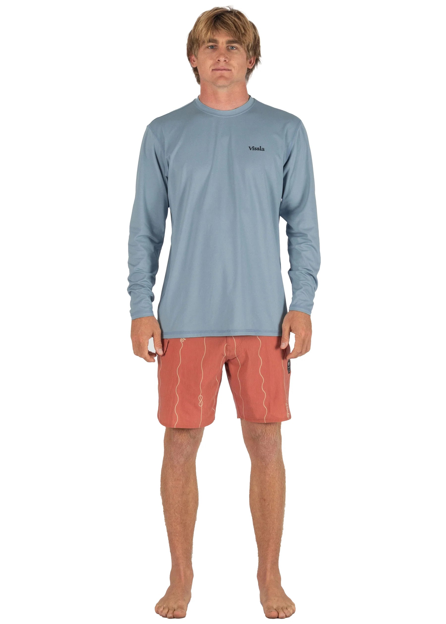Vissla Pro Comp Long Sleeve Sun Shirt front view