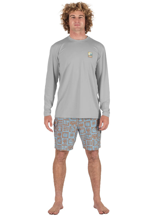 Vissla Pro Comp Long Sleeve Sun Shirt front view