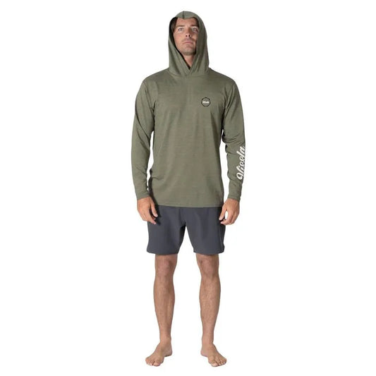 Vissla Twisted Eco Hooded Long Sleeve Shirt front view