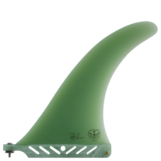 7.0" Jensen Pro Flex Center Flying Diamonds Longboard Fin detail close-up