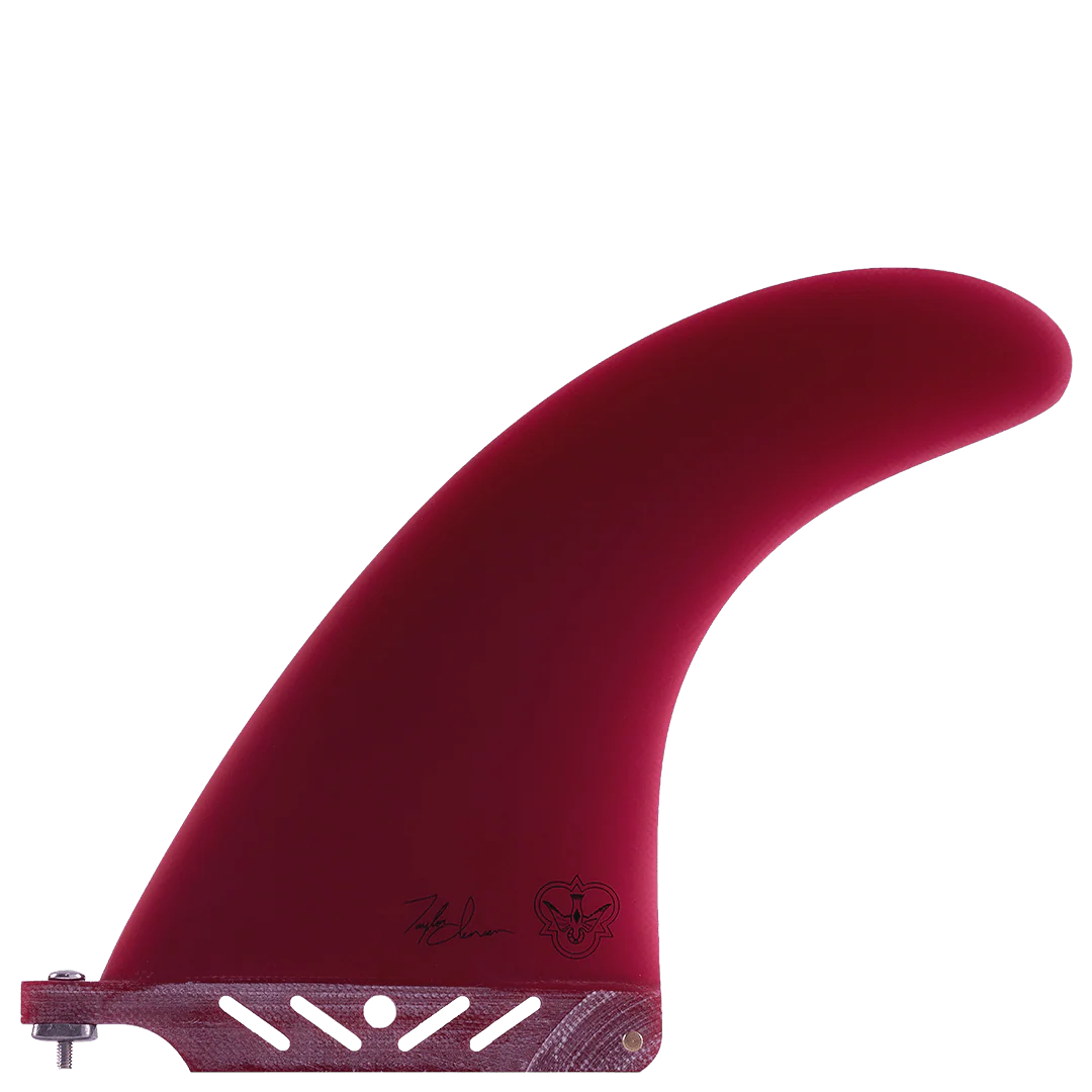 7.0" Jensen Signature Center Flying Diamonds Longboard Fin detail close-up