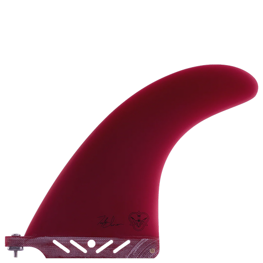 7.0" Jensen Signature Center Flying Diamonds Longboard Fin detail close-up
