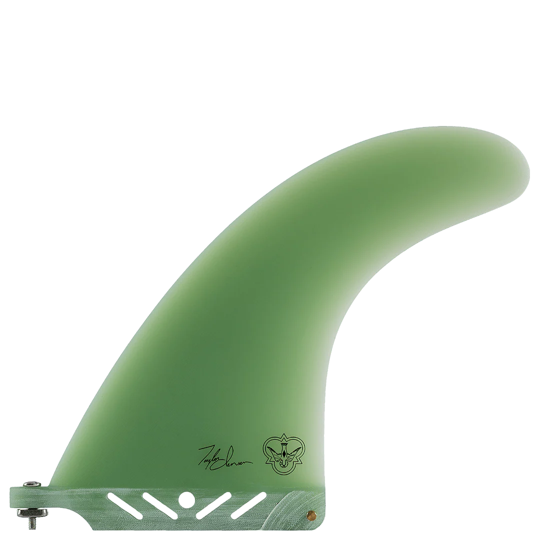 7.5" Jensen Signature Center Flying Diamonds Longboard Fin detail close-up