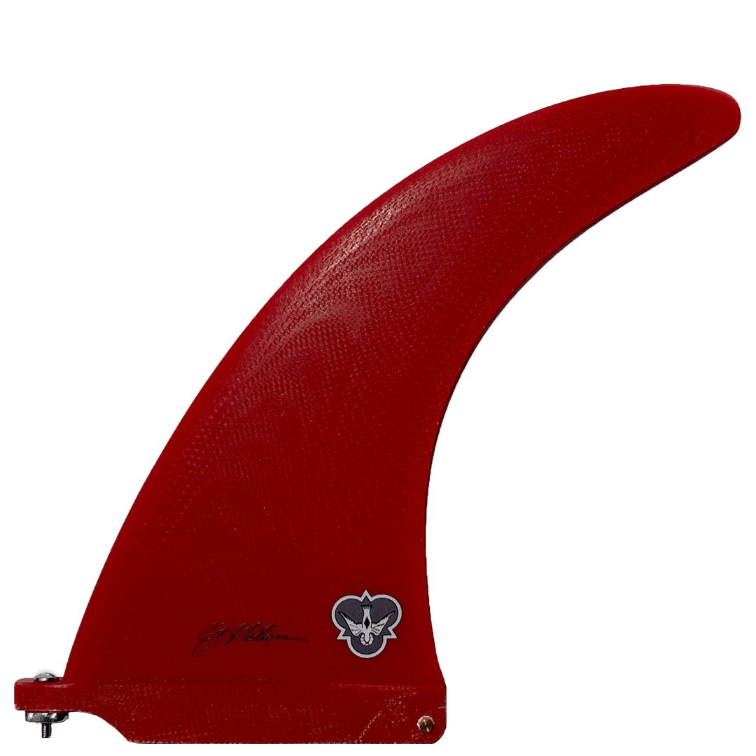 8.5" CJ Performance Center Flying Diamond Longboard Fin detail close-up