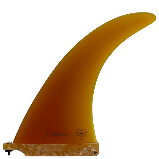 9.0" CJ Involvement Flying Diamonds Longboard Fin detail close-up