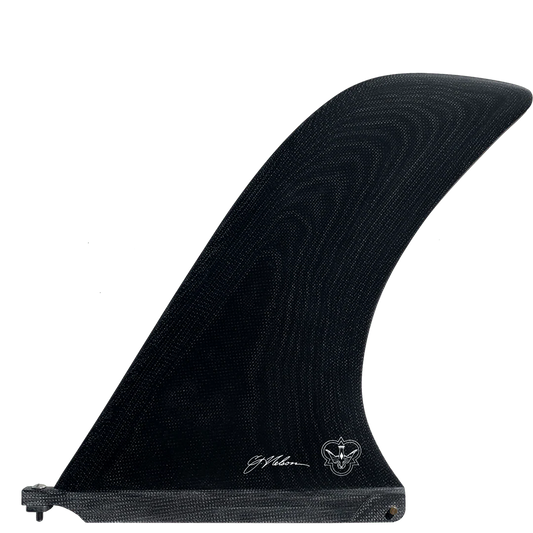 9.5" CJ Noserider Flying Diamonds Longboard Fin detail close-up